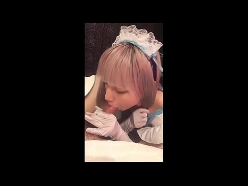 ❤️ Японы шүтээн [маюка], Францын үйлчлэгчийн хувцас, 1-р хэсэг, лосьоноор дарж, хөхрөх ️❌ Зовх видео манайд